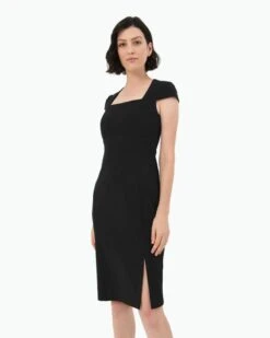 Melani Pencil Dress -Hard With Style 20dr589blk 3 12328 cm