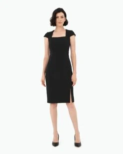 Melani Pencil Dress -Hard With Style 20dr589blk 4 12349 cm