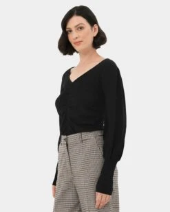 Sierra Balloon Sleeve Knit 8 Sierra Balloon Sleeve Knit -Hard With Style 21k580blk 3 8643 cm