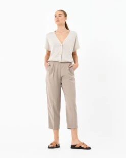 Theresa Relax Fit Knit Cardigan With Short Sleeve