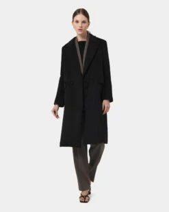 Dakota Wool Double Breasted Coat 11 Dakota Wool Double Breasted Coat -Hard With Style 22c247blk 3 0161 cm