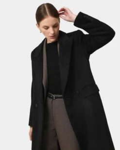 Dakota Wool Double Breasted Coat 12 Dakota Wool Double Breasted Coat -Hard With Style 22c247blk 4 0224 cm