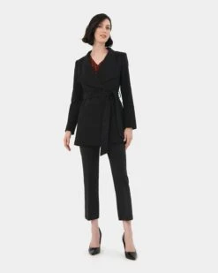 Dawn Wrap Short Coat -Hard With Style 22c336blk 4 8257 cm