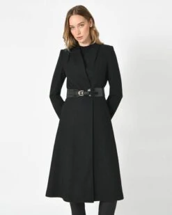 Paulette Flare Wool Coat