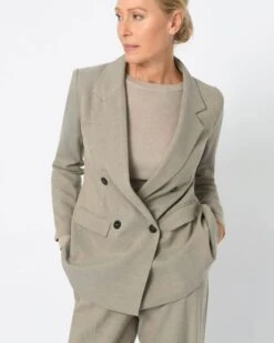 Norah Straight Fit Double Breasted Blazer