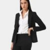 Karlie Single Breasted Blazer -Hard With Style 22jk223blk 1 12841 cm