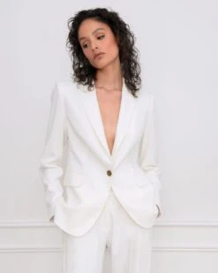 Ester Lapel Single Blazer -Hard With Style 22jk952ivo back to work48403