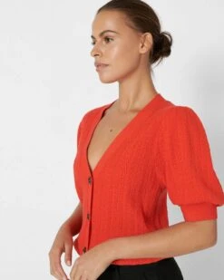 Joelle Balloon Sleeve Cardigan