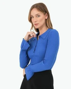 Anika Polo Knit Top