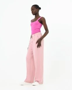 Jakie Wide-Leg Trousers -Hard With Style 22p610pnk 3 10377 cm