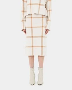 Evia Midi Knit Skirt 11 Evia Midi Knit Skirt -Hard With Style 22sk981ivo 1 9056 cm