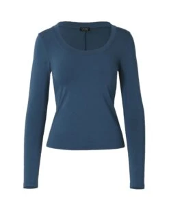 Zoey Scoop Neck Top -Hard With Style 22t280mbl ghost cm