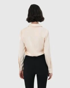 Leon Loose Fit Satin Blouse -Hard With Style 22t808van 5 8772 cm