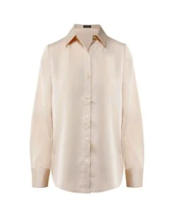 Leon Loose Fit Satin Blouse -Hard With Style 22t808van ghost cm