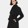 Collins Handmade Wool Short Coat -Hard With Style 23c006blk 1 8395 cm