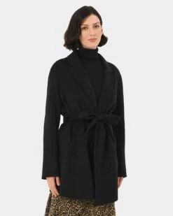 Collins Handmade Wool Short Coat -Hard With Style 23c006blk 4 8387 cm