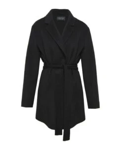 Collins Handmade Wool Short Coat -Hard With Style 23c006blk ghost cm
