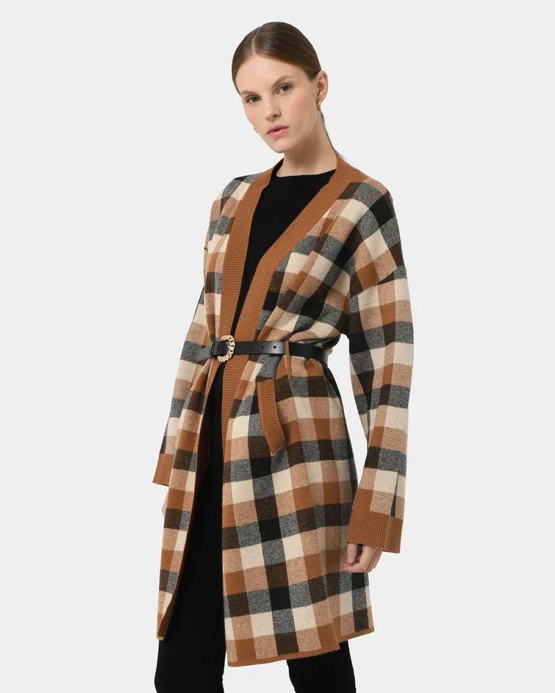 Wednesday Check Longline Coatigan 3 Wednesday Check Longline Coatigan