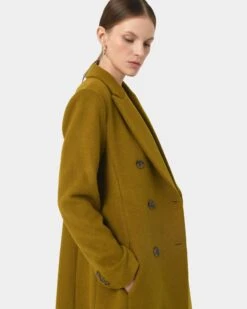 Marjorie Double Breasted Wool Coat 10 Marjorie Double Breasted Wool Coat -Hard With Style 23c046olv 5 0278 cm