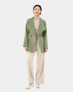 Aileen Double Breasted Short Coat 12 Aileen Double Breasted Short Coat -Hard With Style 23c175dsa 4 0282 cm