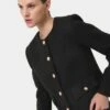 Zahra Boucle Yarn Jacket 1 Zahra Boucle Yarn Jacket -Hard With Style 23jk044blk 1 0061 cm