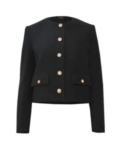 Zahra Boucle Yarn Jacket -Hard With Style 23jk044blk ghost cm