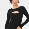 Maryam Cut Out Knit Top 1 Maryam Cut Out Knit Top -Hard With Style 23k130blk 1 12684 cm