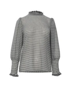 Jewel Ruffle Sleeve Blouse -Hard With Style 23t052mti ghost cm