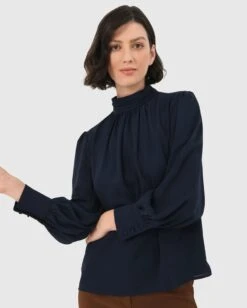 Korra High Neck Blouse