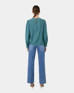 Alessandra Gathered Neck Blouse -Hard With Style 23t161bal 231802 5 cm