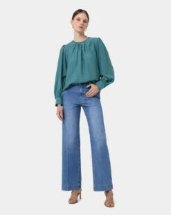 Alessandra Gathered Neck Blouse -Hard With Style 23t161bal 231805 4 cm